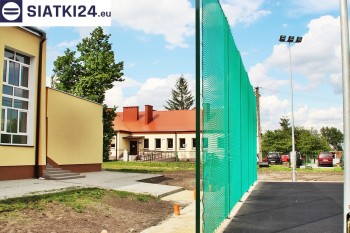 Siatki Świętochłowice - Zielone siatki ze sznurka na ogrodzeniu boiska orlika dla terenów Świętochłowic